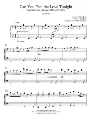 Can You Feel the Love Tonight Sheet Music: A Symphony of Emotions and Memories